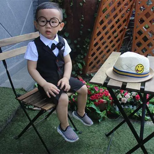 أطقم ملابس أولاد جديد الصيف الأطفال ملابس . New Summer Boys Clothing Sets Children Formal Wear
