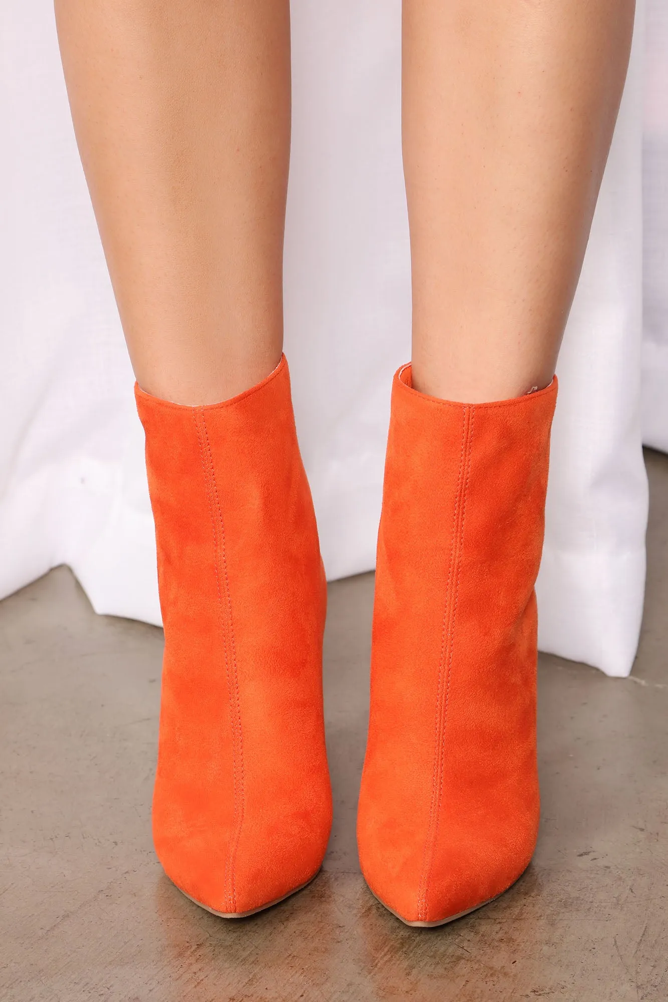 Always Here For It Booties - Orange