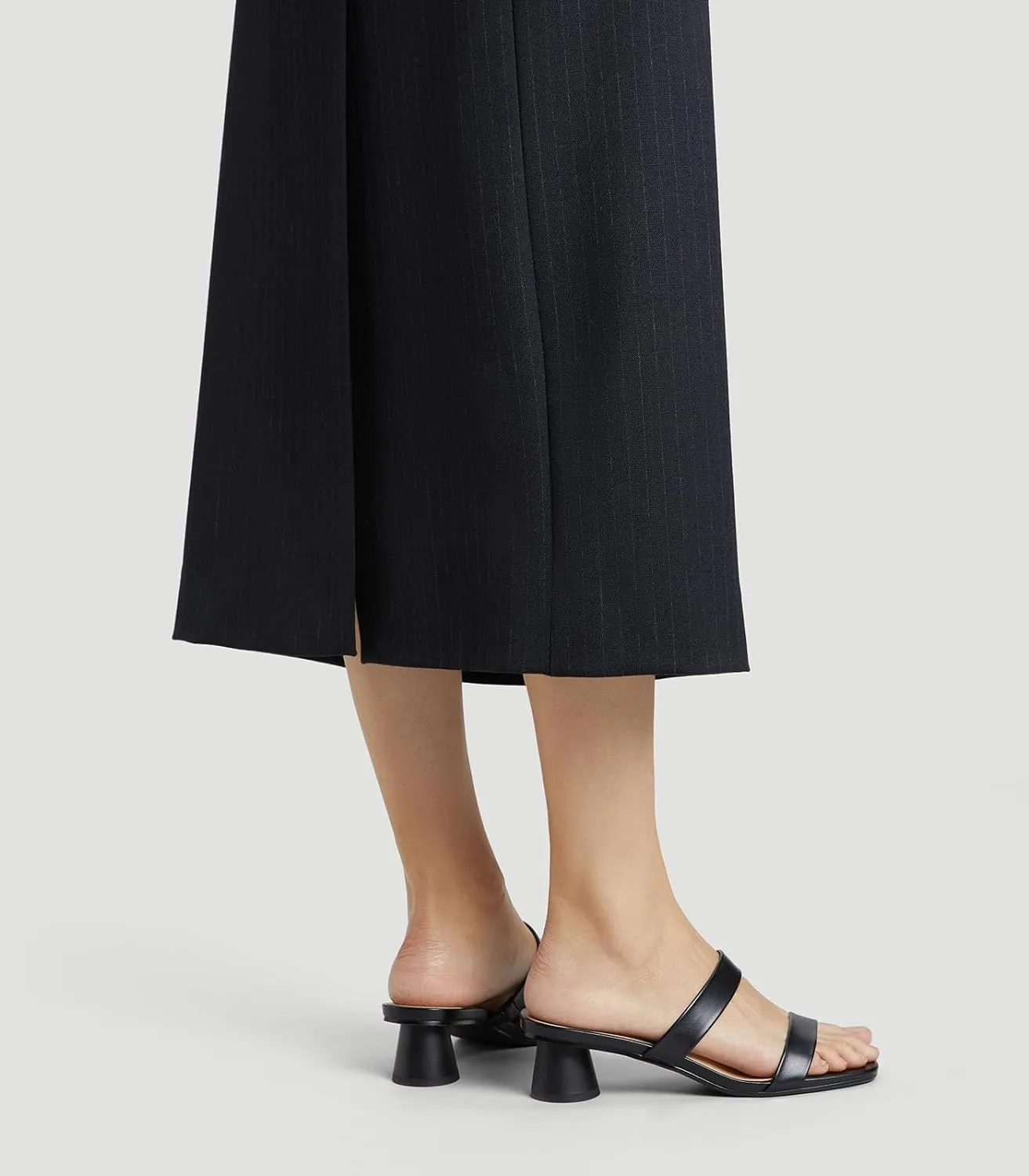 Arromic Low Heels for Women Square Open Toe Chunky Heels Comfortable Two Strap Heeled Sandals for Women Summer Dress Shoes