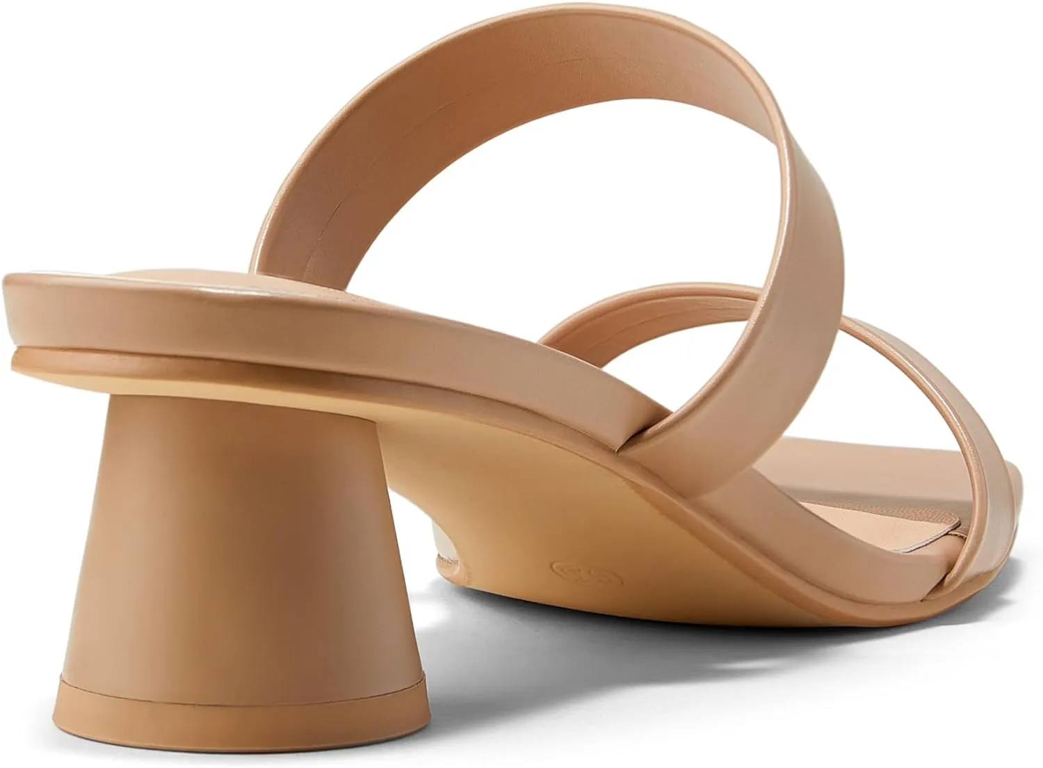 Arromic Low Heels for Women Square Open Toe Chunky Heels Comfortable Two Strap Heeled Sandals for Women Summer Dress Shoes