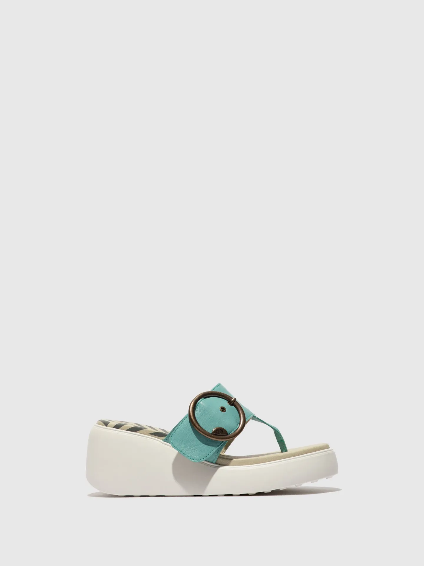 Buckle Mules DAFI938FLY TURQUOISE