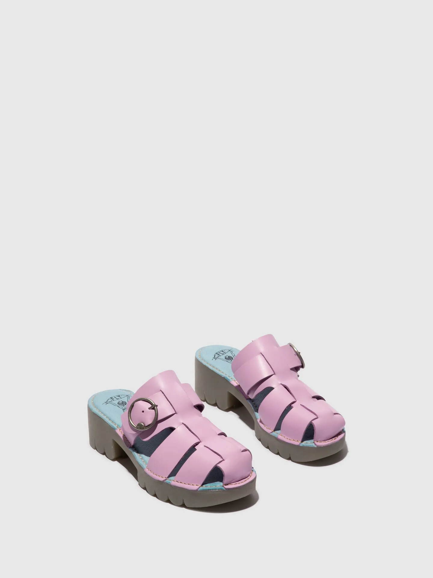 Buckle Mules ENVY521FLY PINK