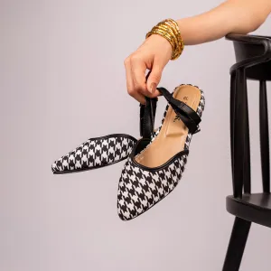 Calcutta Houndstooth Flexifit Mule