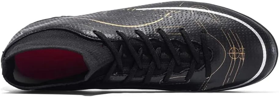 ESXGED Womens Soccer Boots Spike Shoes Mens Athletic Outdoor/Indoor Comfortable Football Shoes Running Walking Student Cleats Sneakers