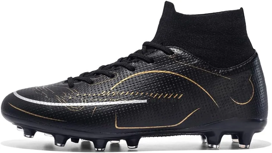 ESXGED Womens Soccer Boots Spike Shoes Mens Athletic Outdoor/Indoor Comfortable Football Shoes Running Walking Student Cleats Sneakers