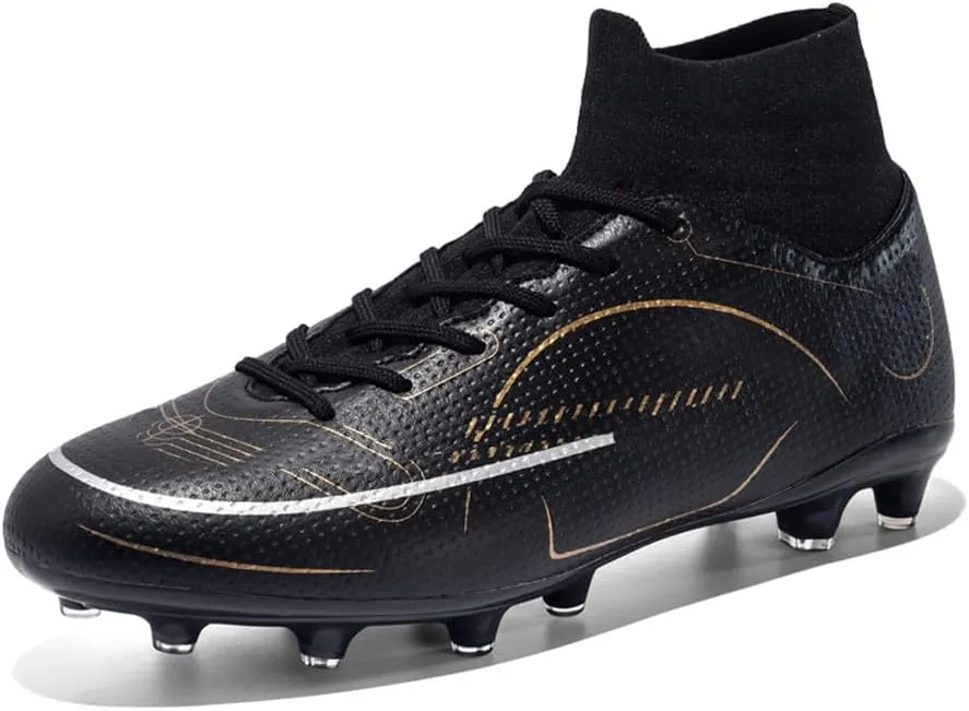 ESXGED Womens Soccer Boots Spike Shoes Mens Athletic Outdoor/Indoor Comfortable Football Shoes Running Walking Student Cleats Sneakers