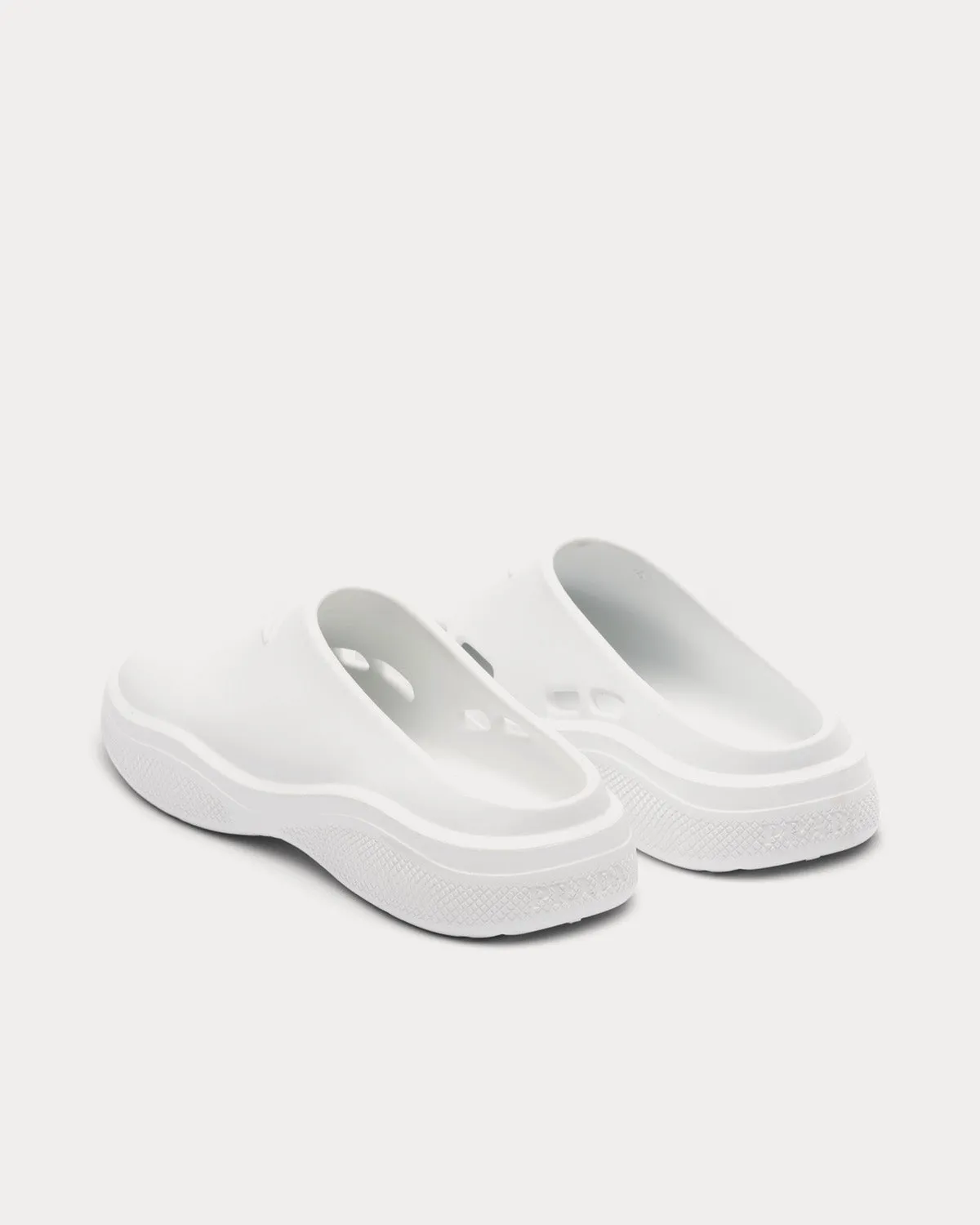 Foam Rubber White Mules