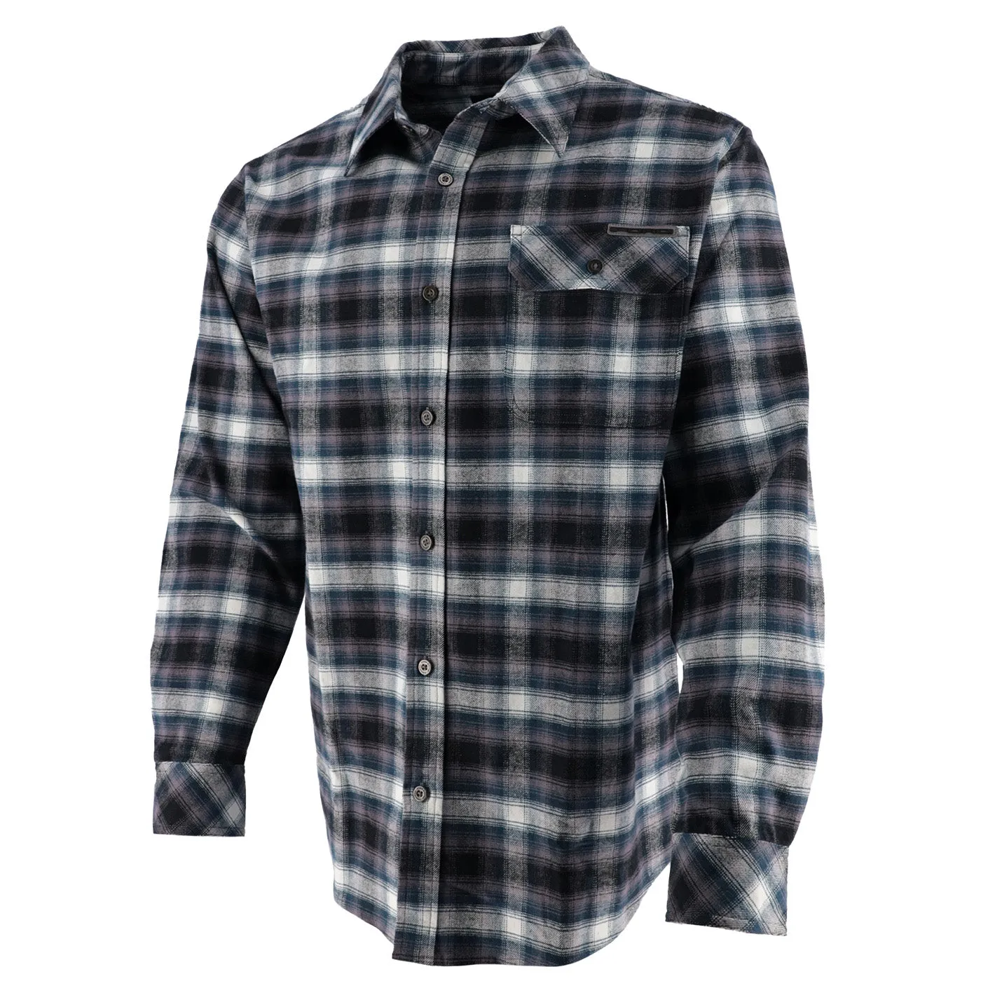 Ford Trucks Men's Built Ford Tough Button Up Plaid Shirt