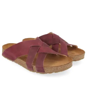 Haflinger Women's Bo Sandals- Burgundy