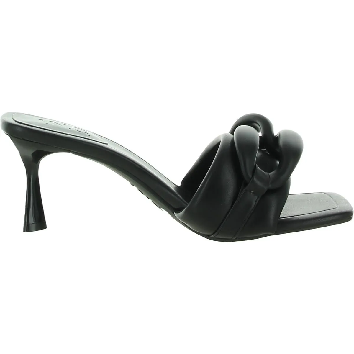 INC Womens Jemya Faux Leather Slip On Mules