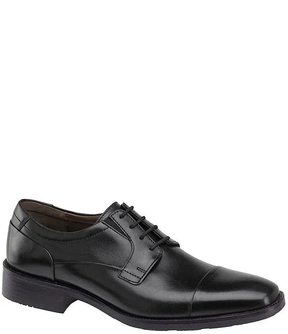 Johnston & Murphy Men's Lancaster Dress Cap Toe Oxfords Black
