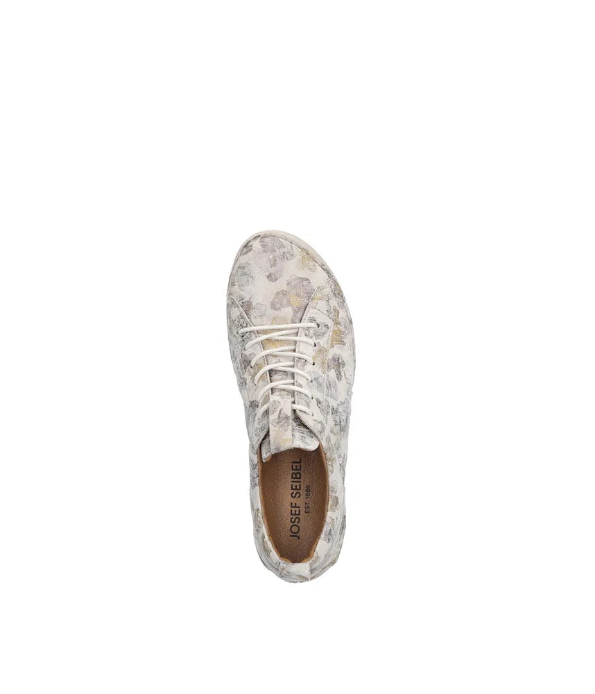 Josef Seibel Pretty Floral Leather Lace Up Shoe