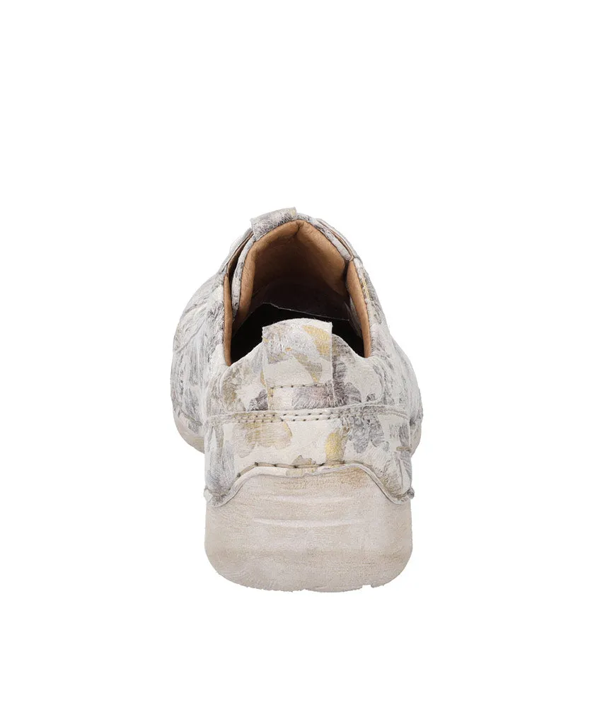 Josef Seibel Pretty Floral Leather Lace Up Shoe