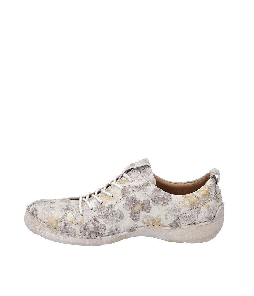 Josef Seibel Pretty Floral Leather Lace Up Shoe