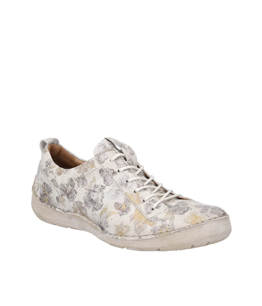 Josef Seibel Pretty Floral Leather Lace Up Shoe