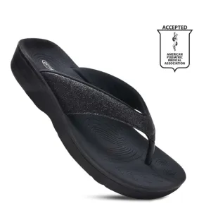 L0312 - CRYSTAL MIST WOMEN'S ORTHOTIC COMFORTABLE FLIP-FLOPS SANDAL