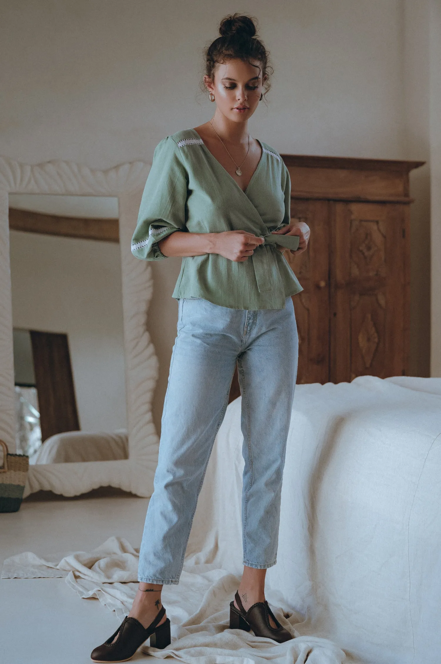 Lola Leather Mules