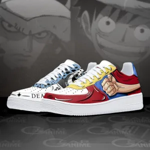 Luffy and Law Air Sneakers Custom Anime OP Shoes