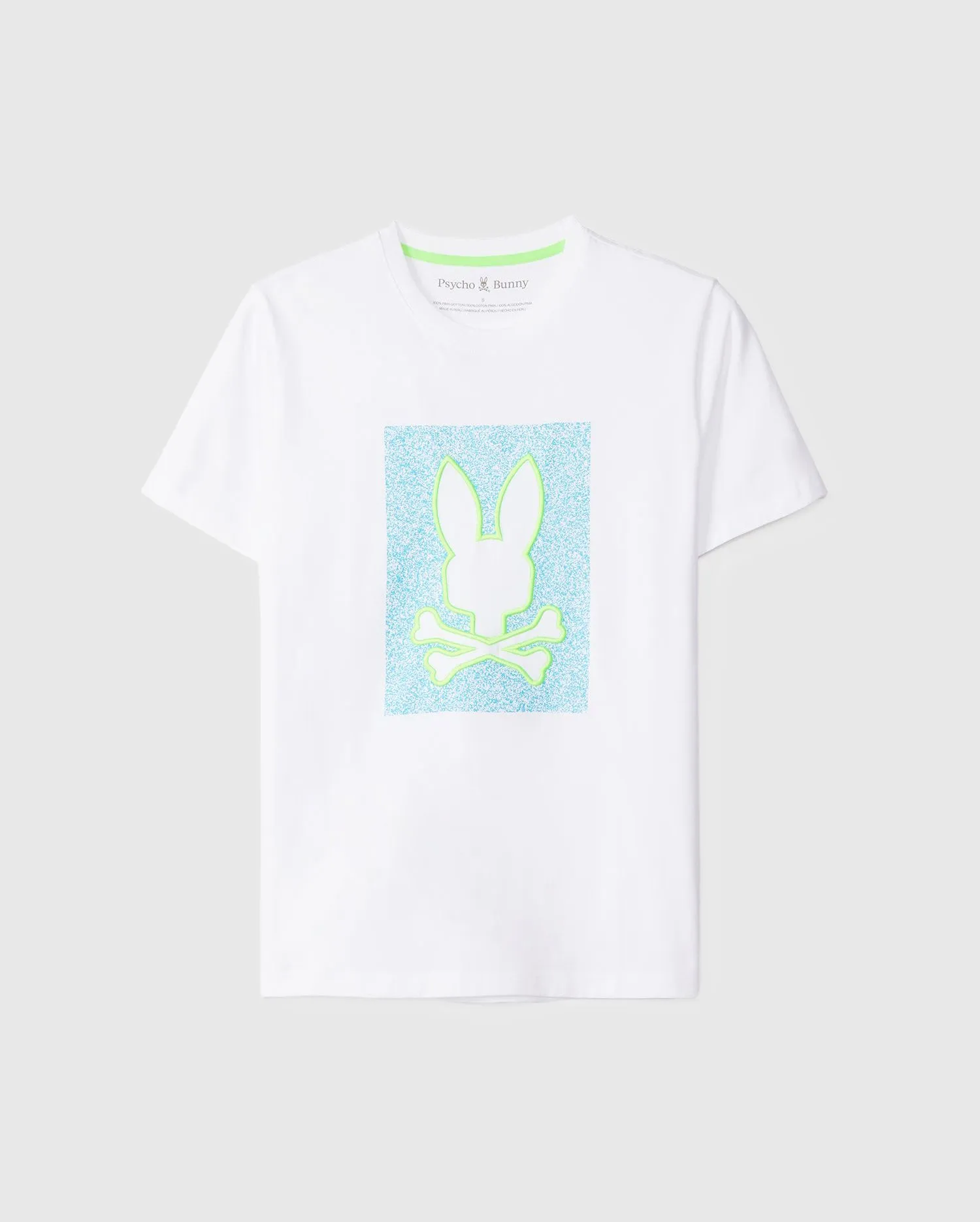 Men's Psycho Bunny Livingston Graphic Tee White