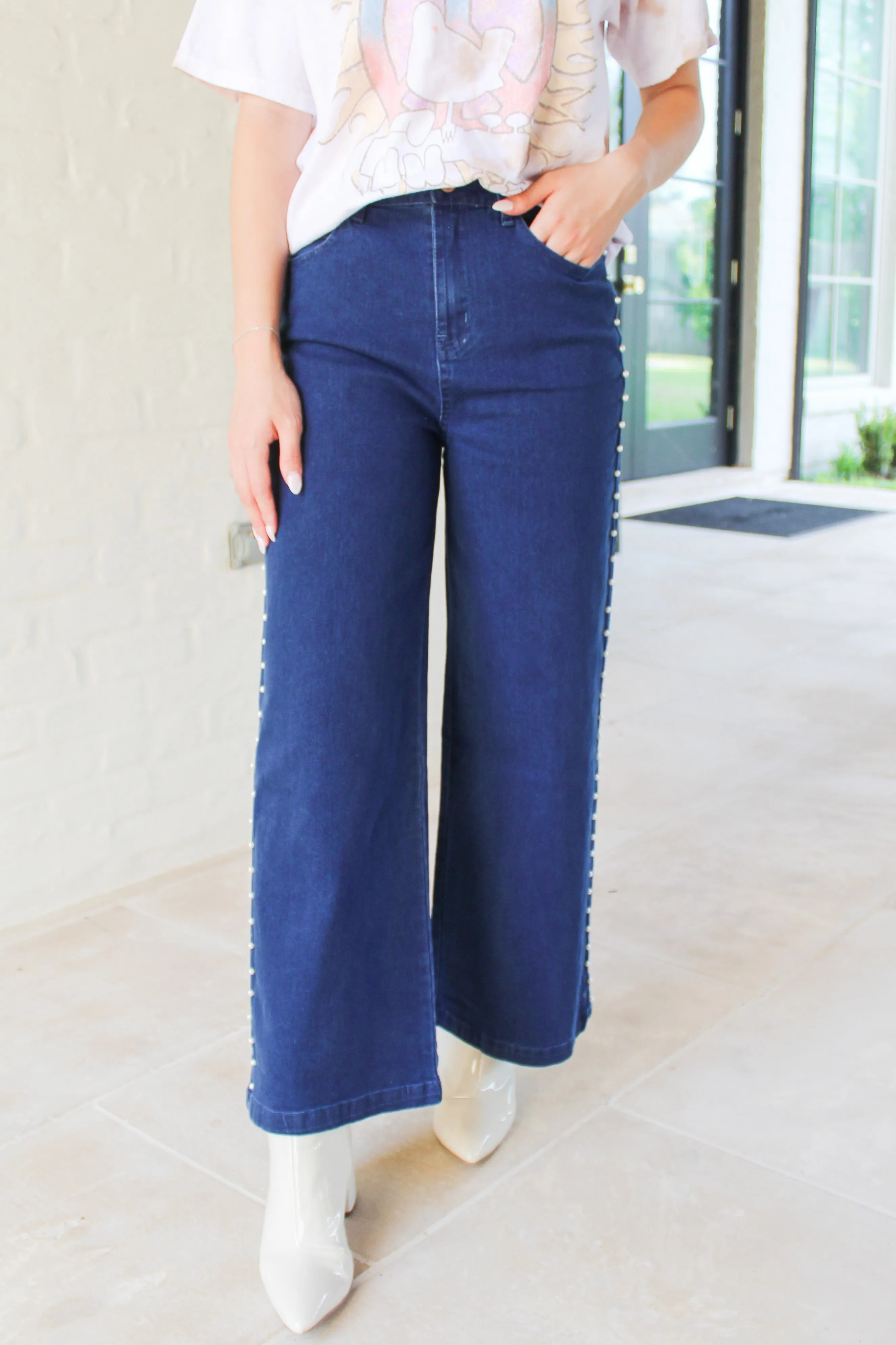 My Everything Pearl Detail Jeans