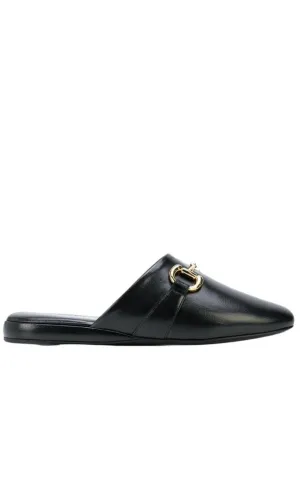 Pericle Horsebit Leather Slippers