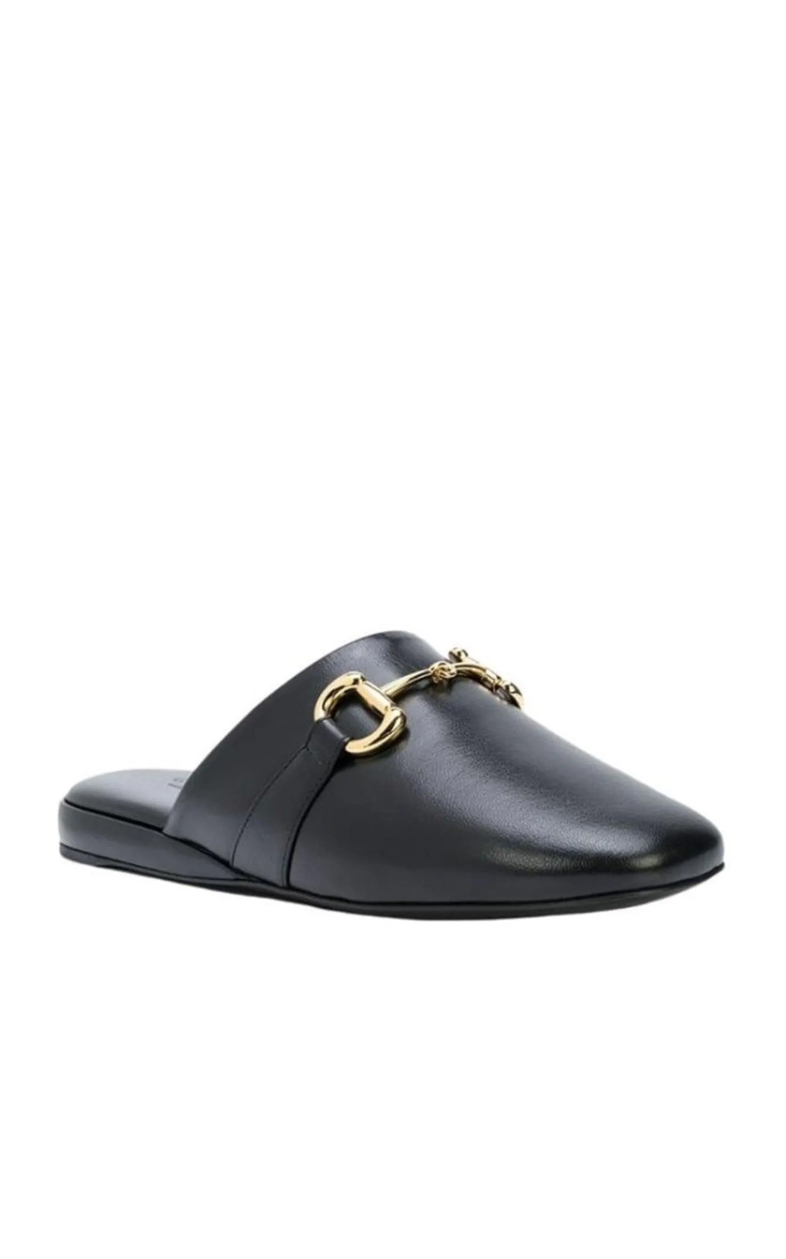 Pericle Horsebit Leather Slippers
