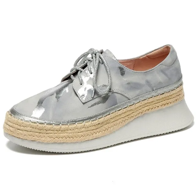 Pola Women's Fashion Platform Flat Shoes