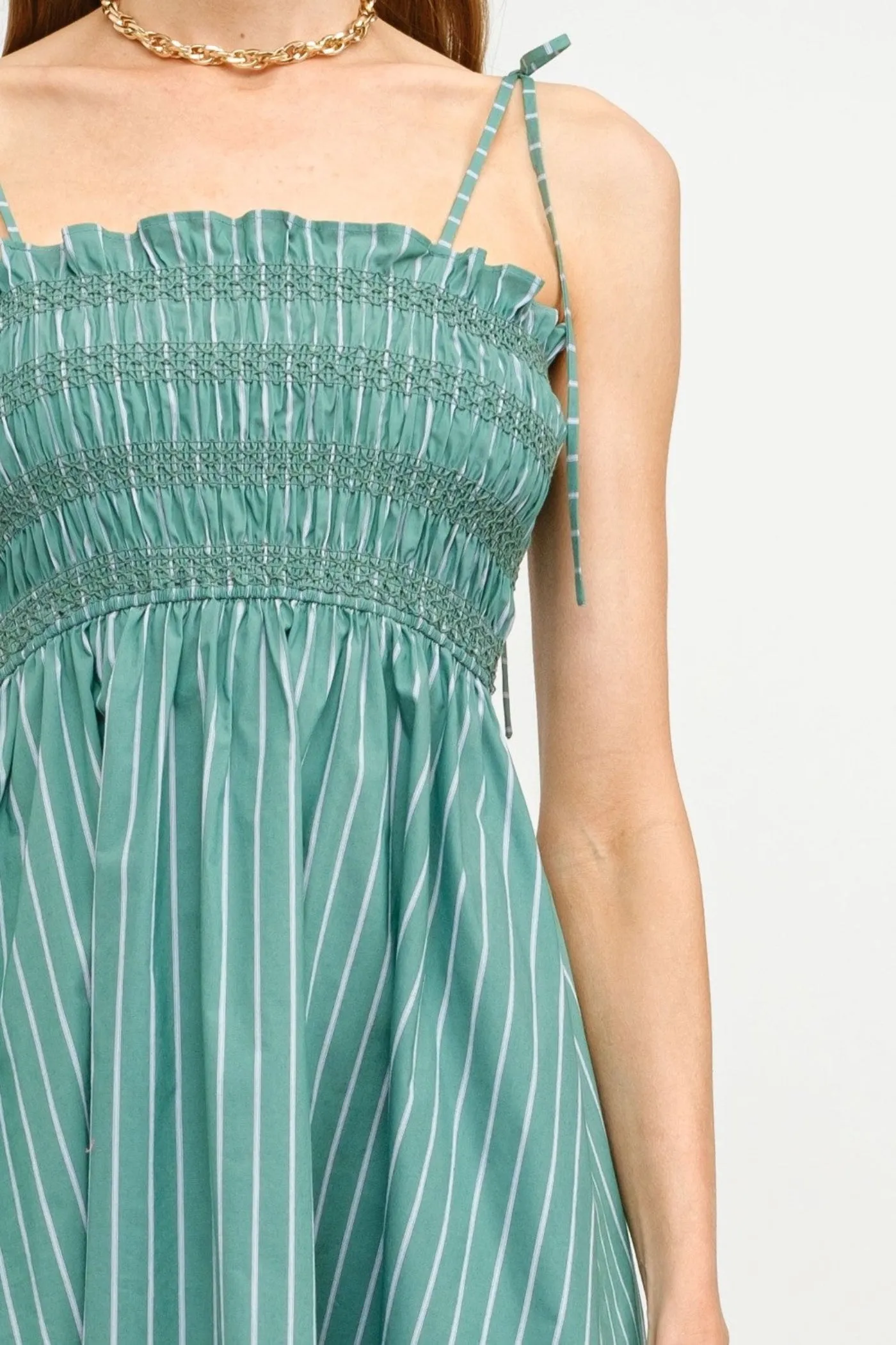 RUBY STRIPED MIDI DRESS