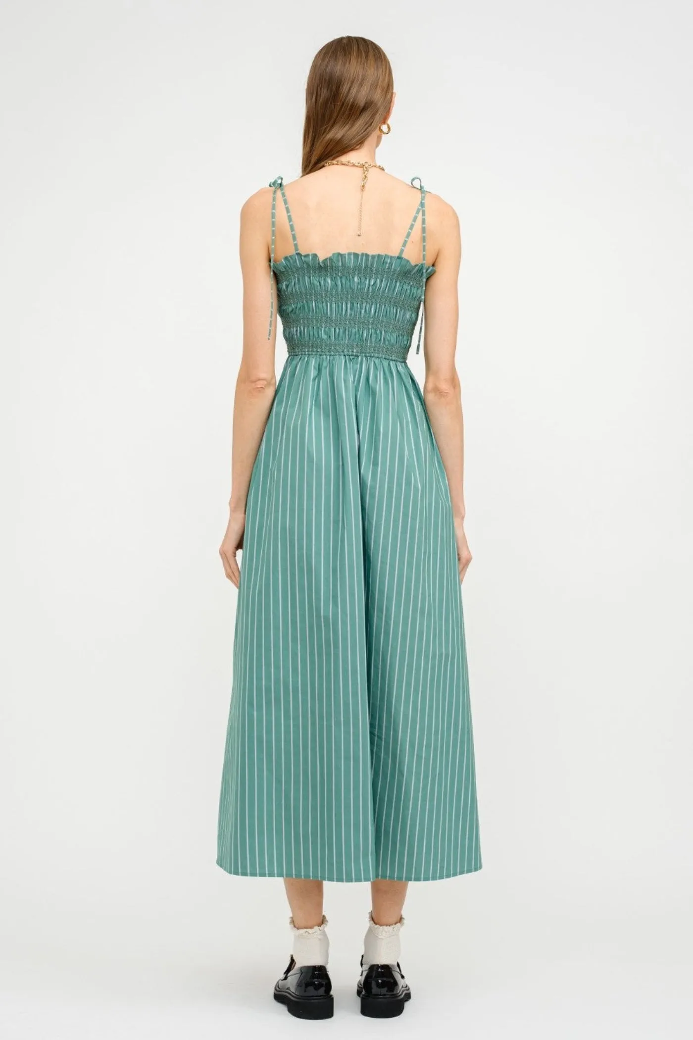 RUBY STRIPED MIDI DRESS