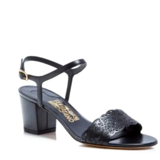 SALVATORE FERRAGAMO BLOCK HEEL SANDALS