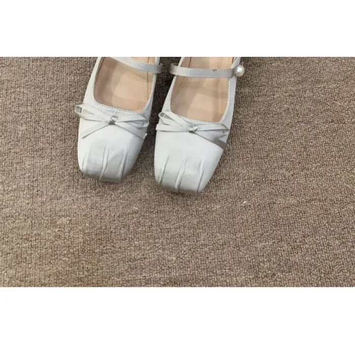Square Toe Bow Mules