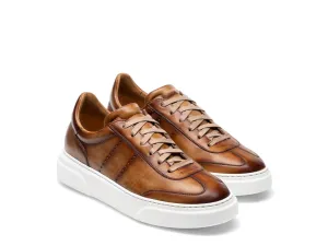 Tan Leather Navua Lace Up Sneakers