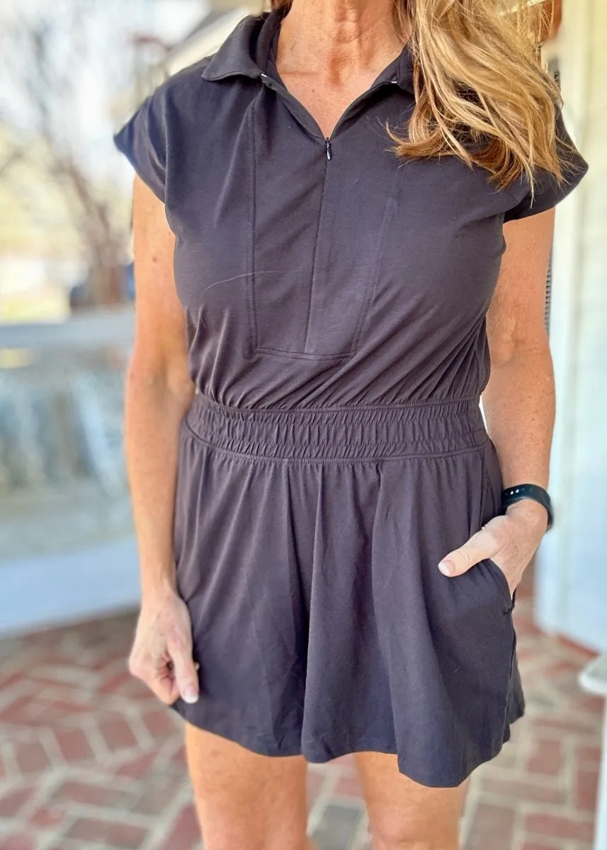 Top Pick Romper - Black