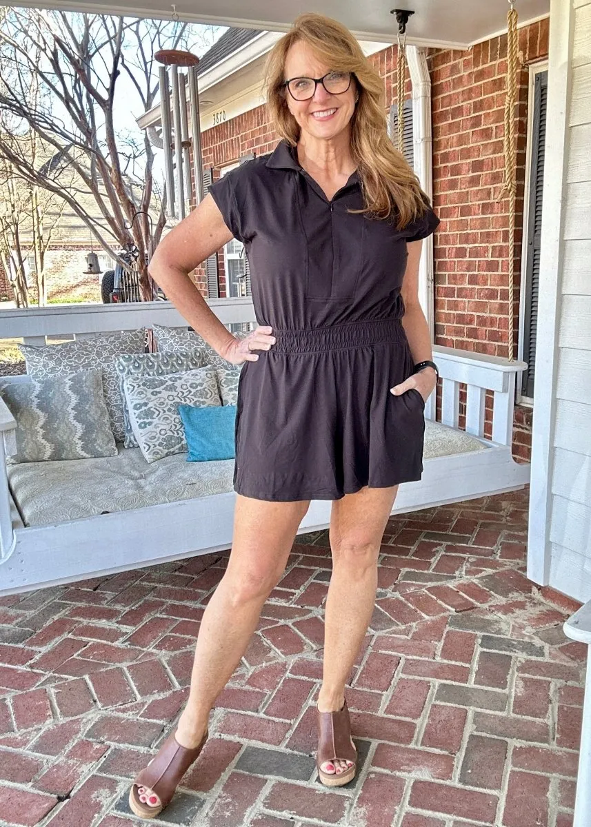 Top Pick Romper - Black