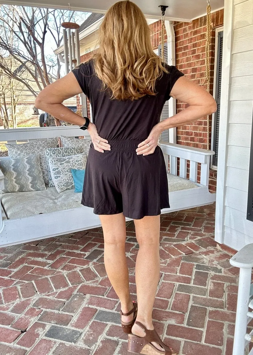 Top Pick Romper - Black
