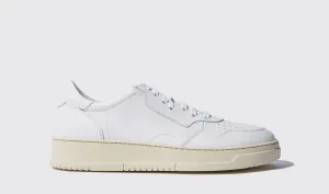 White Leather Carter Lace Up Sneakers - Summer 2024 Collection