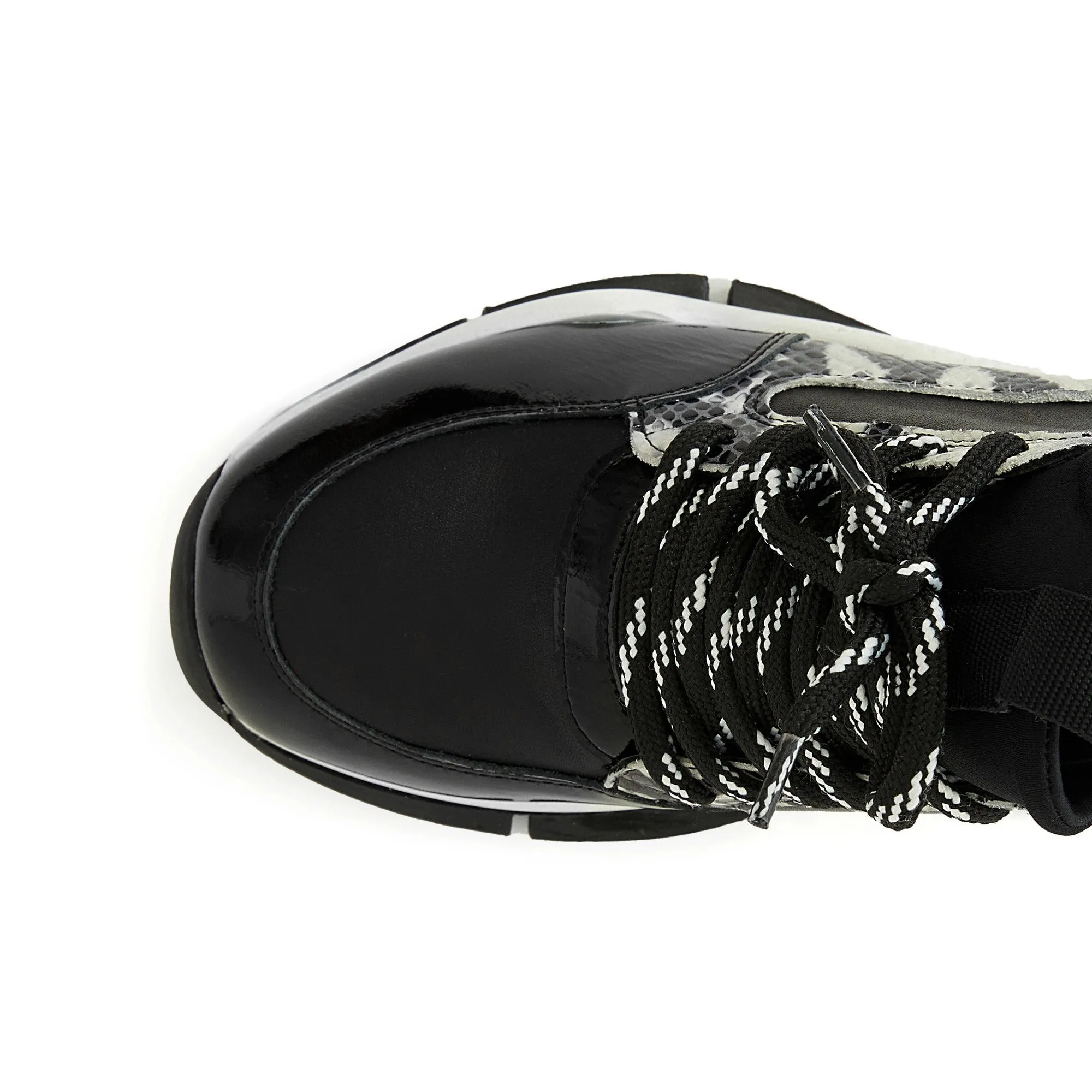 Women's Snake Leather Handmade Sneakers W5010